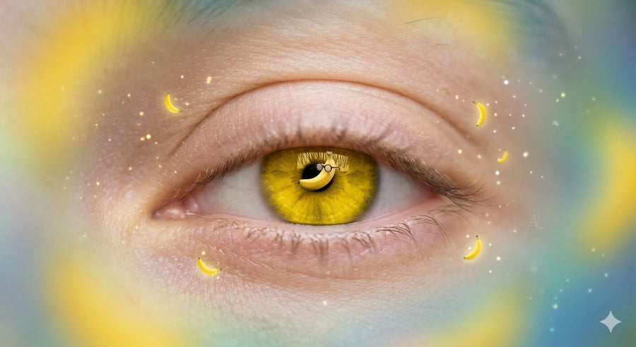 Femme pratiquant le palming avec les mains sur les yeux pour une séance de relaxation visuelle