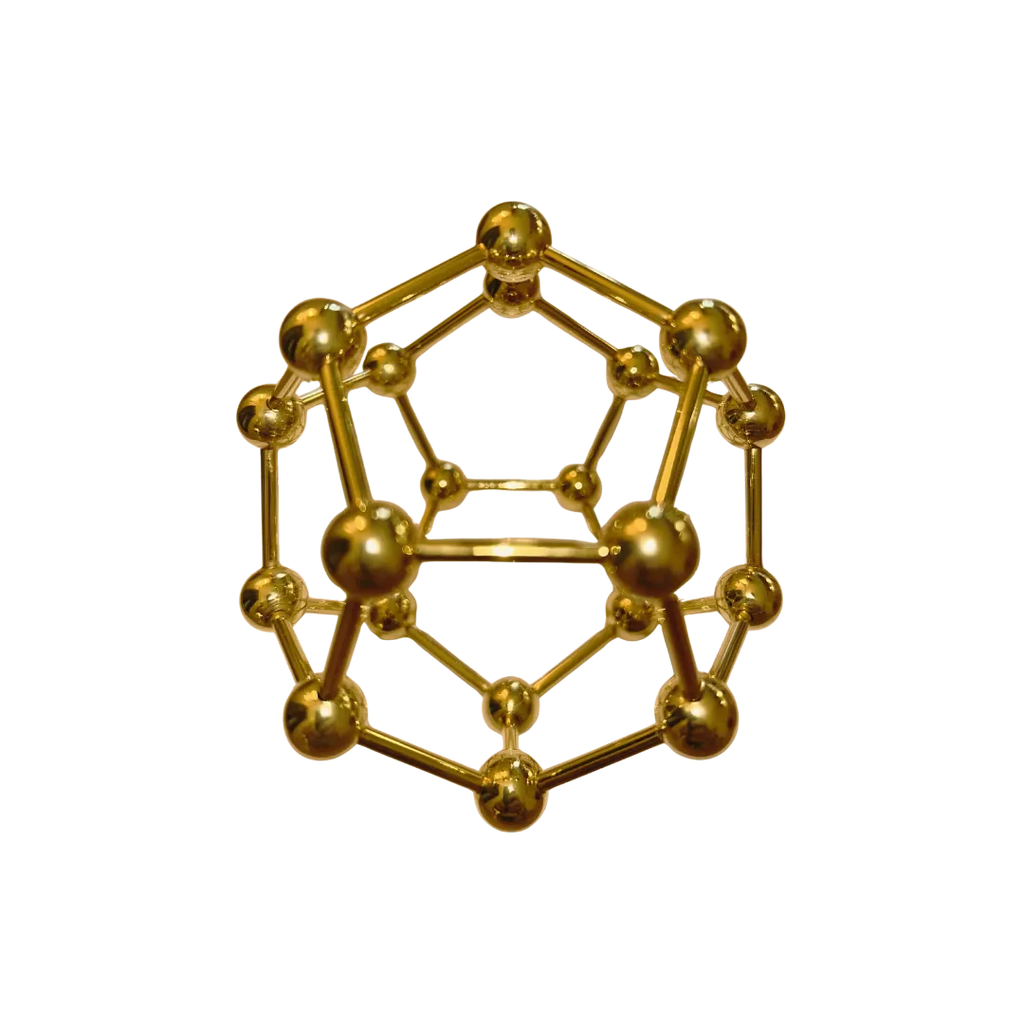le dodécaèdre doré pour équilibrer les énergies d'une pièce