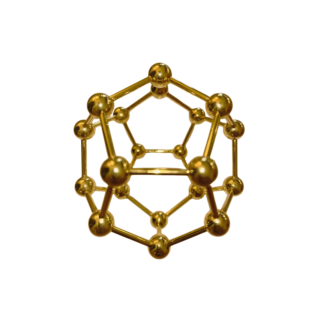 le dodécaèdre doré pour équilibrer les énergies d'une pièce