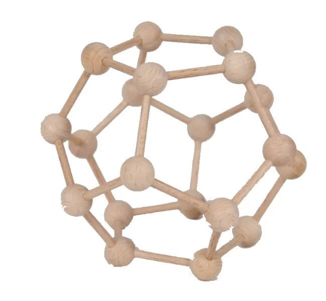 dodécaèdre en bois