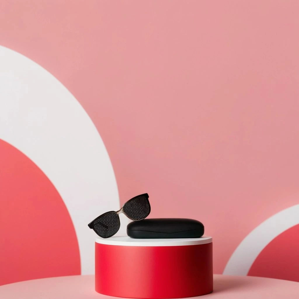 Ophtalgym glasses - glasses with holes + its booklet